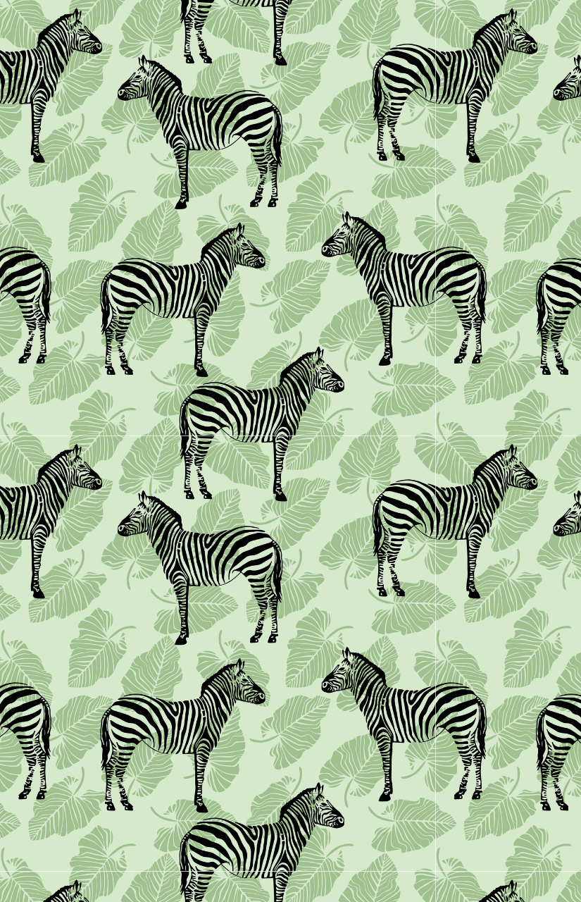Zebras Tea Towel