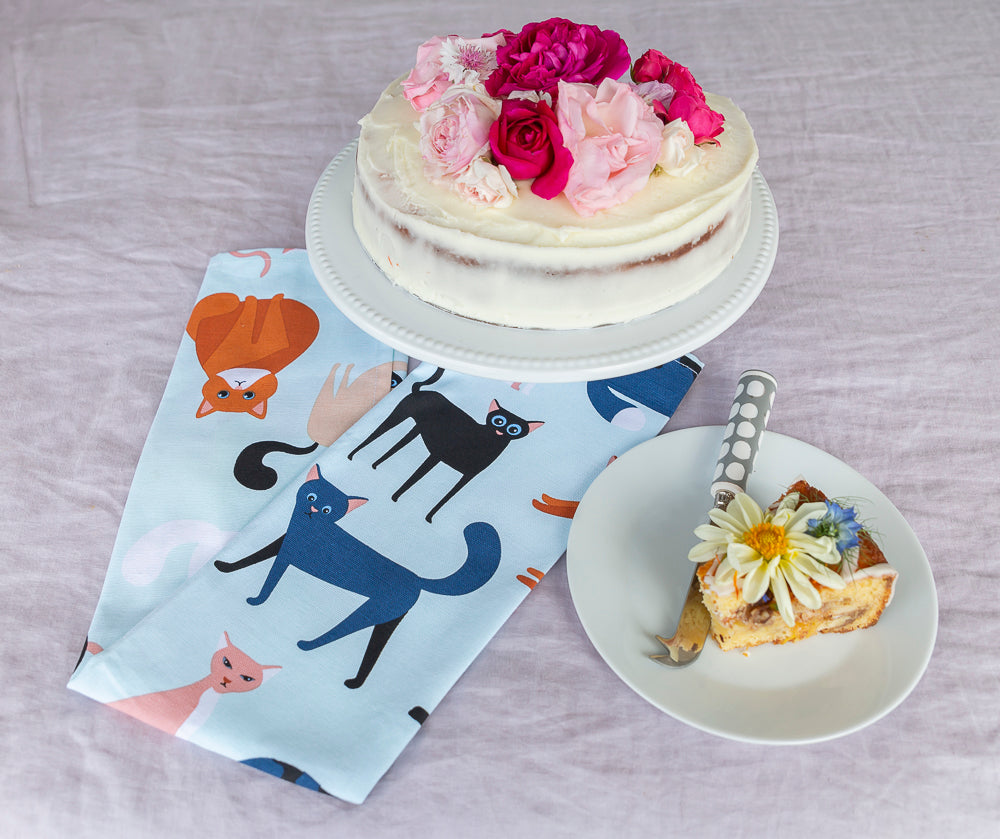 Colourful Cats Tea Towel
