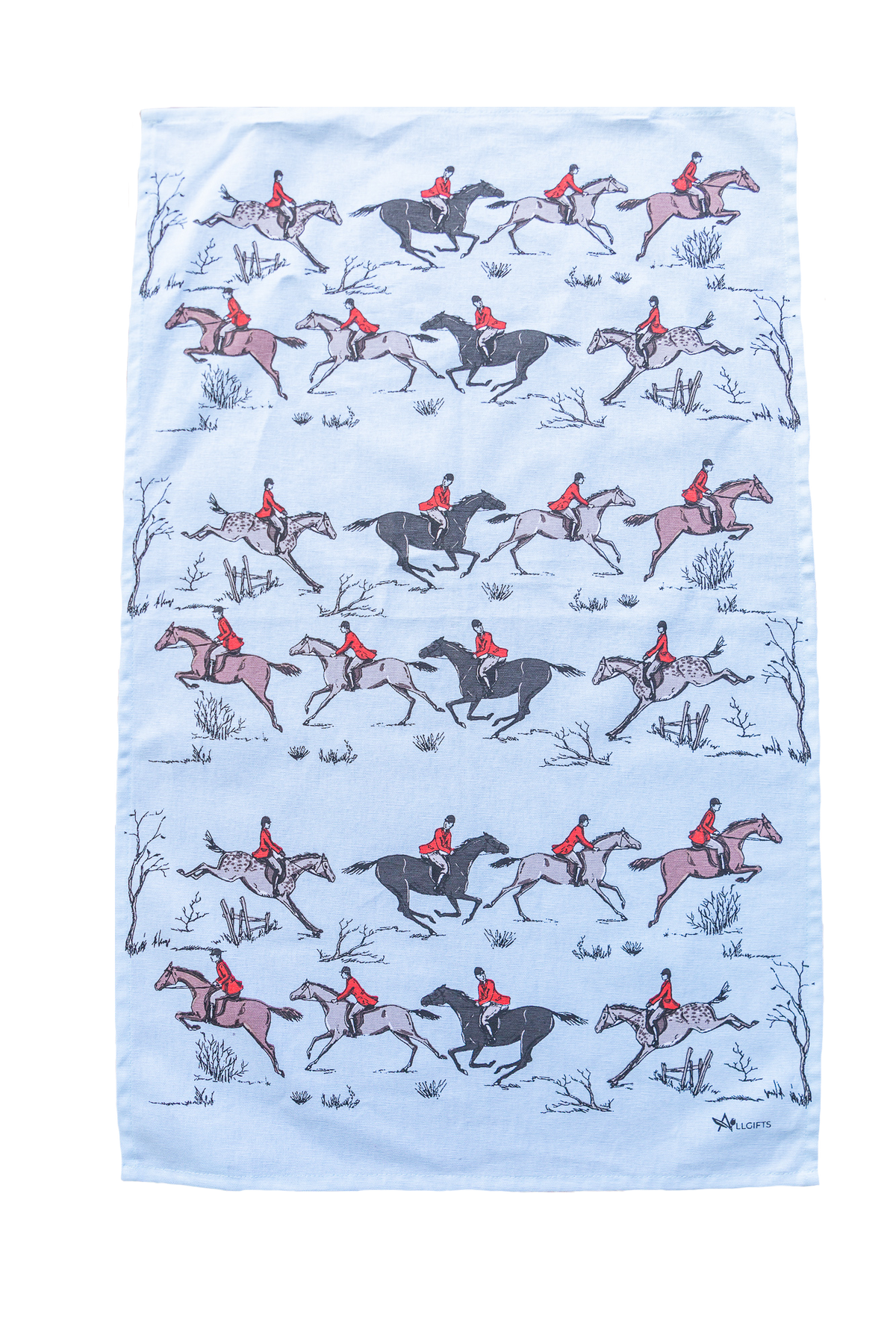 Hunting Scene Tea Towel