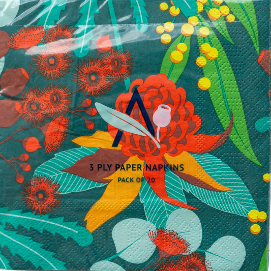 Aus Botanicals - pack of 20 paper napkins