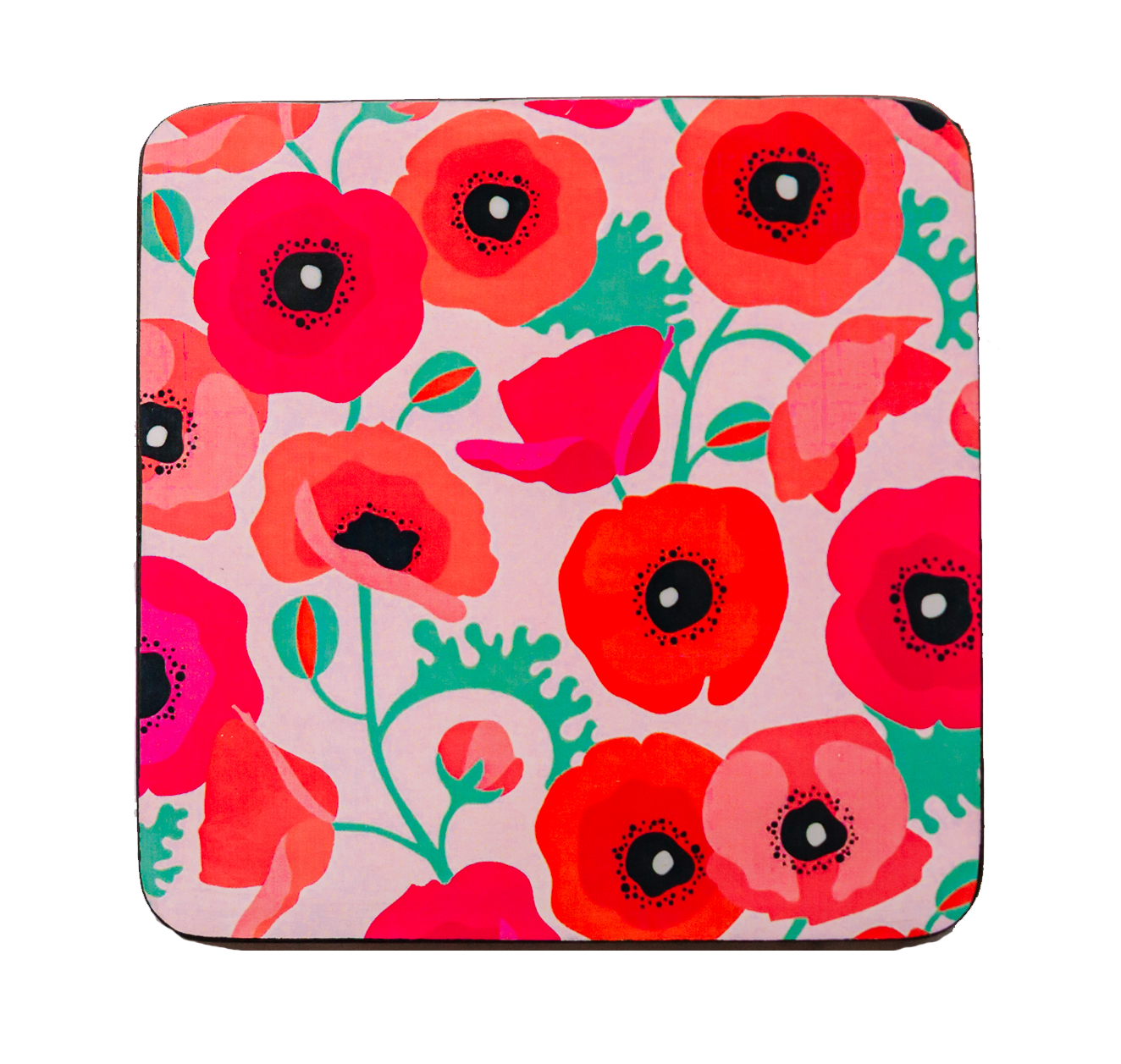Coasters - Poppies (set of 4) – The Farmers Pantry