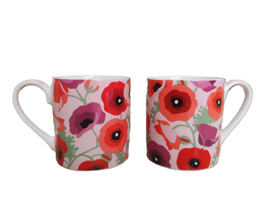 Ceramic Mug - Poppies