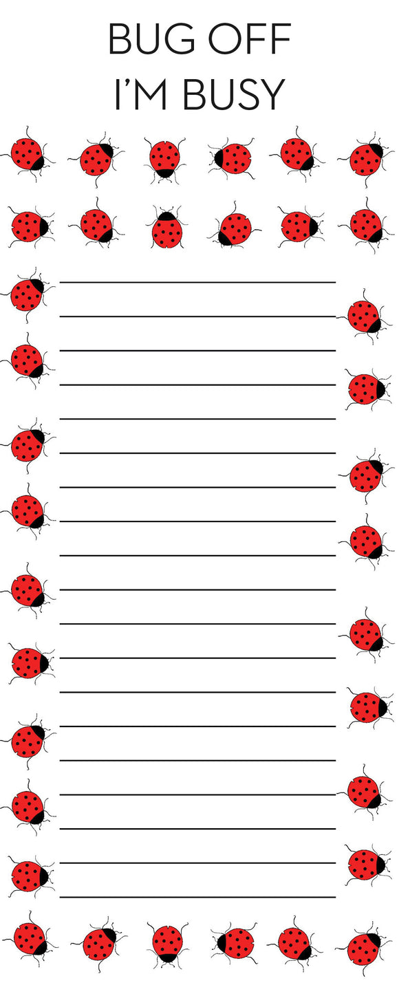 Ladybug - Shopping List Jotter