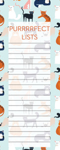 Colourful Cats - Shopping List Jotter