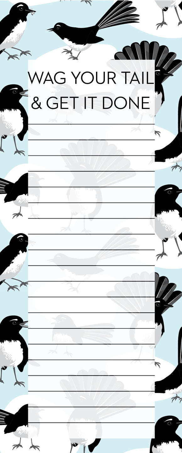 Willie Wagtail - Shopping List Jotter