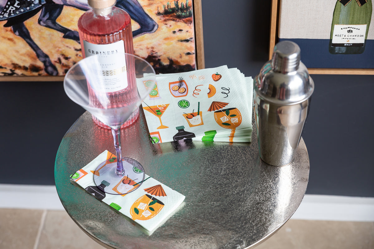 Cocktails - pack of 20 paper napkins