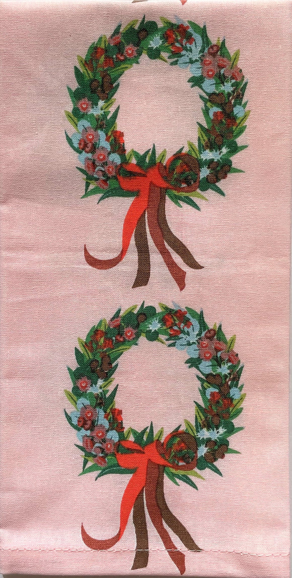 Xmas Wreath - Cotton Napkins (set of 4)
