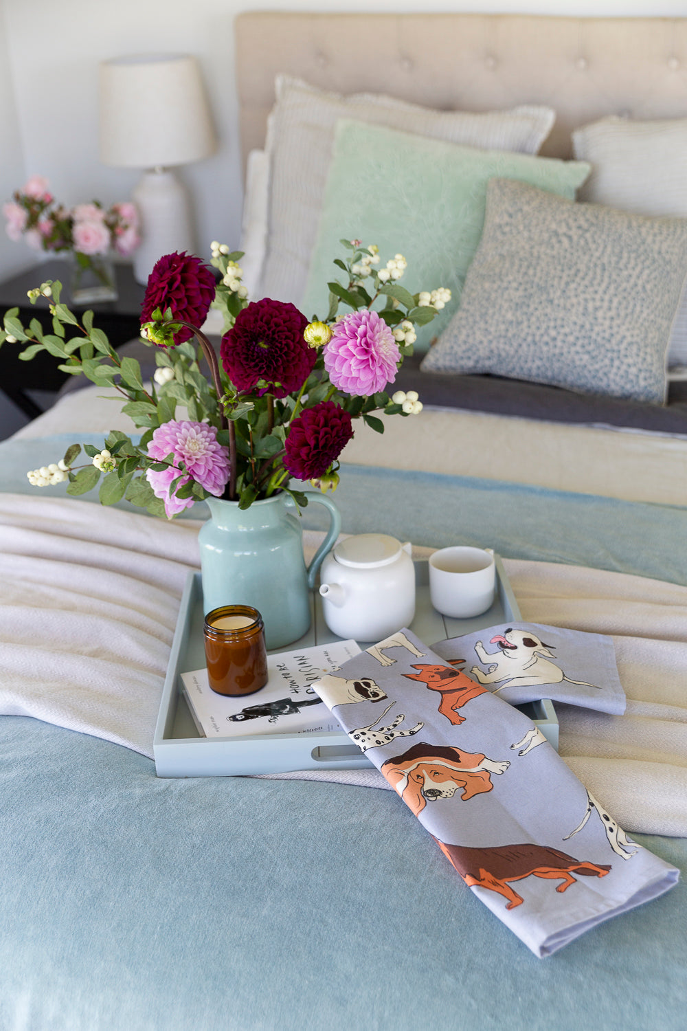 Dog Breeds Tea Towel