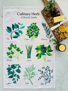 Culinary Herb Tea Towel