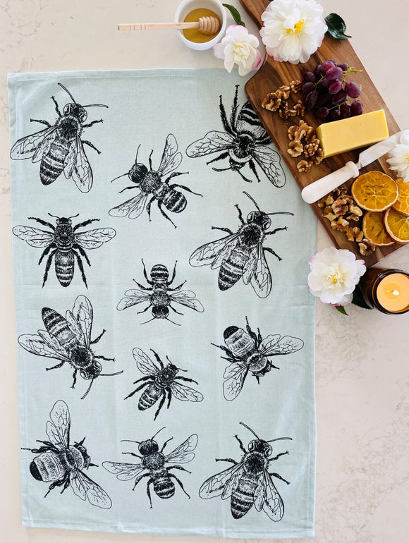 Sketch Bee Tea Towel
