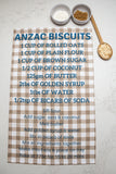 ANZAC Biscuits Tea Towel